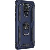 Xiaomi Redmi Note 9  Hybrid Shockproof Armor Case 360 Degree Metal Rotating Ring for Car Mount Holder BLUE (oem)